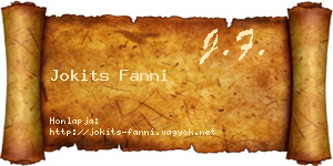 Jokits Fanni névjegykártya
